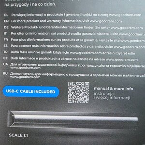 GoodRAM Move Ridge USB 3.2 External SSD 1TB Black