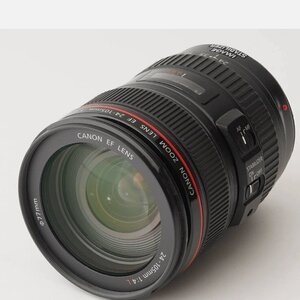 Canon Full Frame Φωτογραφικός Φακός 24-105mm f/4L IS USM Standard Zoom για Canon EF Mount Black+ UV Hoya 77mm