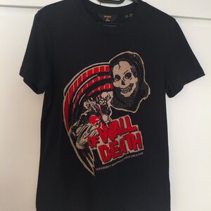 Superdry Ovin Vintage Crossing Lines Γυναικείο T-shirt Washed Black W1010846A-12A