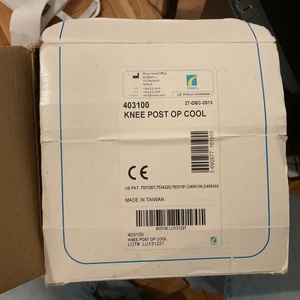 Ossur Formfit Post-Op Knee Νάρθηκας Μηροκνημικός σε Μαύρο Χρώμα