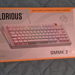 Glorious PC Gaming Race GMMK 3 Gaming Μηχανικό Πληκτρολόγιο 75% με Fox HE διακόπτες και RGB φωτισμό (Αγγλικό US) Λευκό