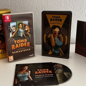 Tomb Raider I-II-III Remastered Starring Lara Croft Deluxe Edition Switch Game