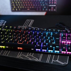 Spartan Gear Lochos 2 Gaming Μηχανικό Πληκτρολόγιο Tenkeyless με Custom Red διακόπτες και Φωτιζόμενα πλήκτρα (Αγγλικό US)