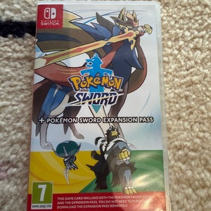 Pokemon Sword + Expansion Pass (The Isle or Armor & The Crown Tundra) Switch Game (Used)
