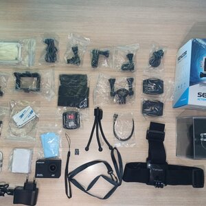 Sencor 3CAM Action Camera 4K Ultra HD 2" με Wi-Fi και όλα τα παρελκόμενα + Κάρτα SD 32GB Kingston