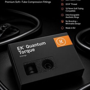 Ekwb EK-Quantum Torque 6-Pack STC 12/16 Fittings Μαύρο