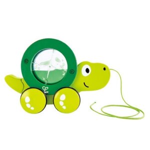 Hape Push & Pull Συρόμενη Χελώνα Tito από Ξύλο για 10+ Μηνών E0354
