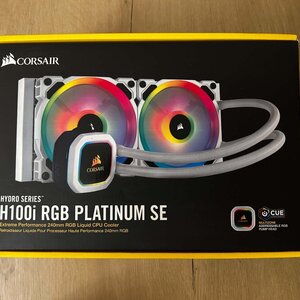 Corsair Hydro Series H100i RGB Platinum SE Υδρόψυξη Επεξεργαστή Διπλού Ανεμιστήρα 120mm για Socket AM4/1200/115x Λευκή