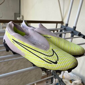 Nike Phantom GX Pro DD9463-705 Ποδοσφαιρικά Παπούτσια με Τάπες FG Lime / Grey
