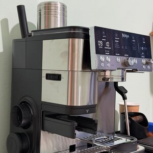 Ninja Luxe Cafe Premier Αυτόματη Μηχανή Espresso 1650W Πίεσης 15bar για Cappuccino με Μύλο Άλεσης Ασημί ES601EU