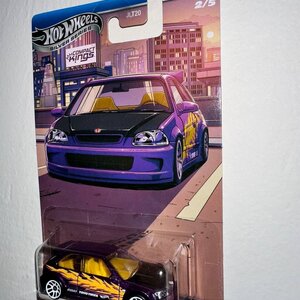 Hot Wheels Silver Series-Compact Kings Αυτοκινητάκι '99 Honda Civic Type R για 3+ Ετών