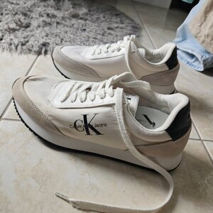 Calvin Klein Retro Runner Sneakers Λευκά YM0YM00746-YAF