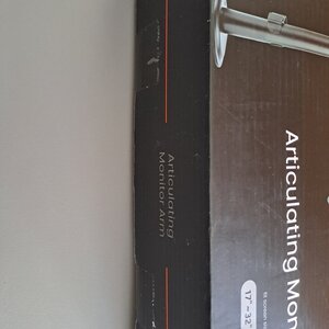 Brateck LDT40-T02 Επιτραπέζια Βάση για 2 Οθόνες έως 32" με Βραχίονα