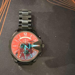 Diesel Mega Chief Ανδρικό Ρολόι 51mm Χρονογράφος Μπαταρίας με Μαύρο Μεταλλικό Μπρασελέ DZ4318
