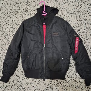 Alpha Industries MA-1 D-Tec Χειμωνιάτικο Μπουφάν Bomber Μαύρο 183110-515