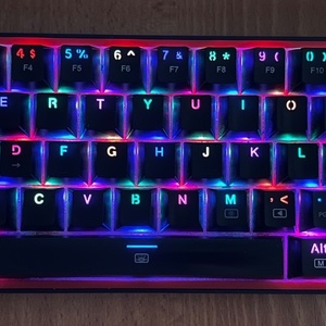 Redragon K617 FIZZ Gaming Μηχανικό Πληκτρολόγιο 60% με Custom Red διακόπτες και RGB φωτισμό (Αγγλικό US)