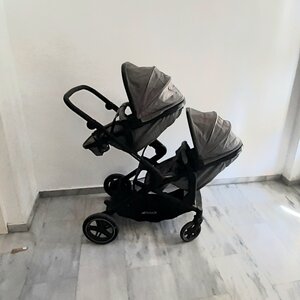 Hauck Καρότσι για Δίδυμα Atlantic Twin Melange Grey 500019