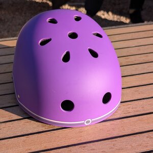 Globber 505-104 Παιδικό Κράνος για Ποδήλατο Πόλης Μωβ με Ενσωματωμένο Φωτάκι LED