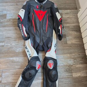 Dainese Misano 2 D-Air Black/White/Fluo Red EU62
