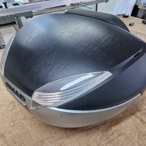 Shad SH48 Μπαγκαζιέρα Μοτοσυκλέτας 48lt Silver/Black D0B48200