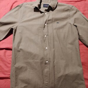 Funky Buddha Long-sleeved Linen Shirt Khaki FBM005-017-05-KHAKI