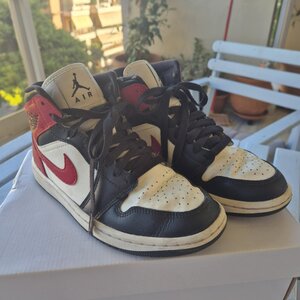 Jordan Air Jordan 1 Retro Γυναικεία Μποτάκια Sail / Gym Red / Off Noir / White BQ6472-160