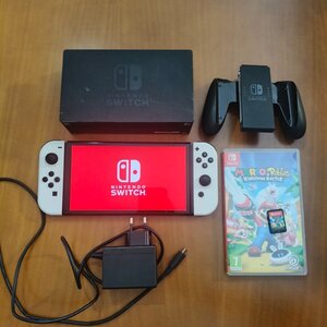 Nintendo switch oled white λευκό με παιχνίδι