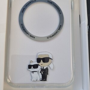 Karl Lagerfeld IML NFT Karl&Choupette Back Cover Σιλικόνης Διάφανο (iPhone 14 Pro Max) KLHMP14XHNKCIT