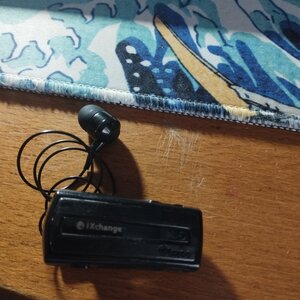 iXchange UA27 In-ear Bluetooth Handsfree Ακουστικό Πέτου Μαύρο