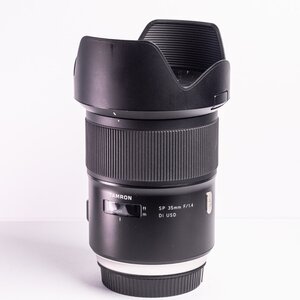 Tamron Full Frame Camera Lens SP 35mm f/1.4 Di USD Wide Angle for Canon EF Mount Black