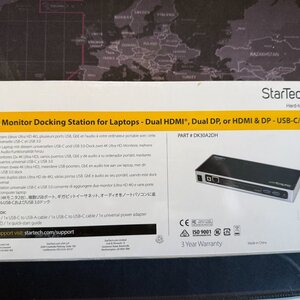 StarTech USB-C Docking Station με HDMI/DisplayPort 4K PD Ethernet Μαύρο (DK30A2DH)