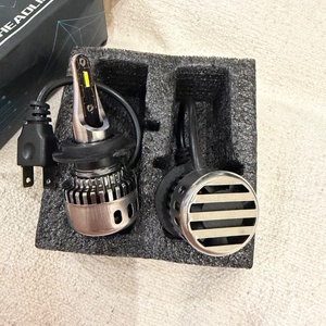 Set 2 Led Car Bulbs H1 S2 Black Edition Led Headlight 12v 24v 50w 8000lm 6500k