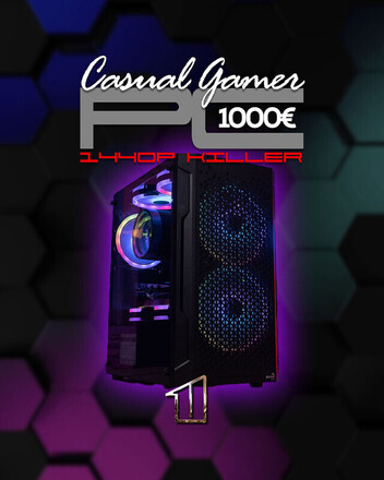 1000€ Budget Gaming (Black Full AMD)
