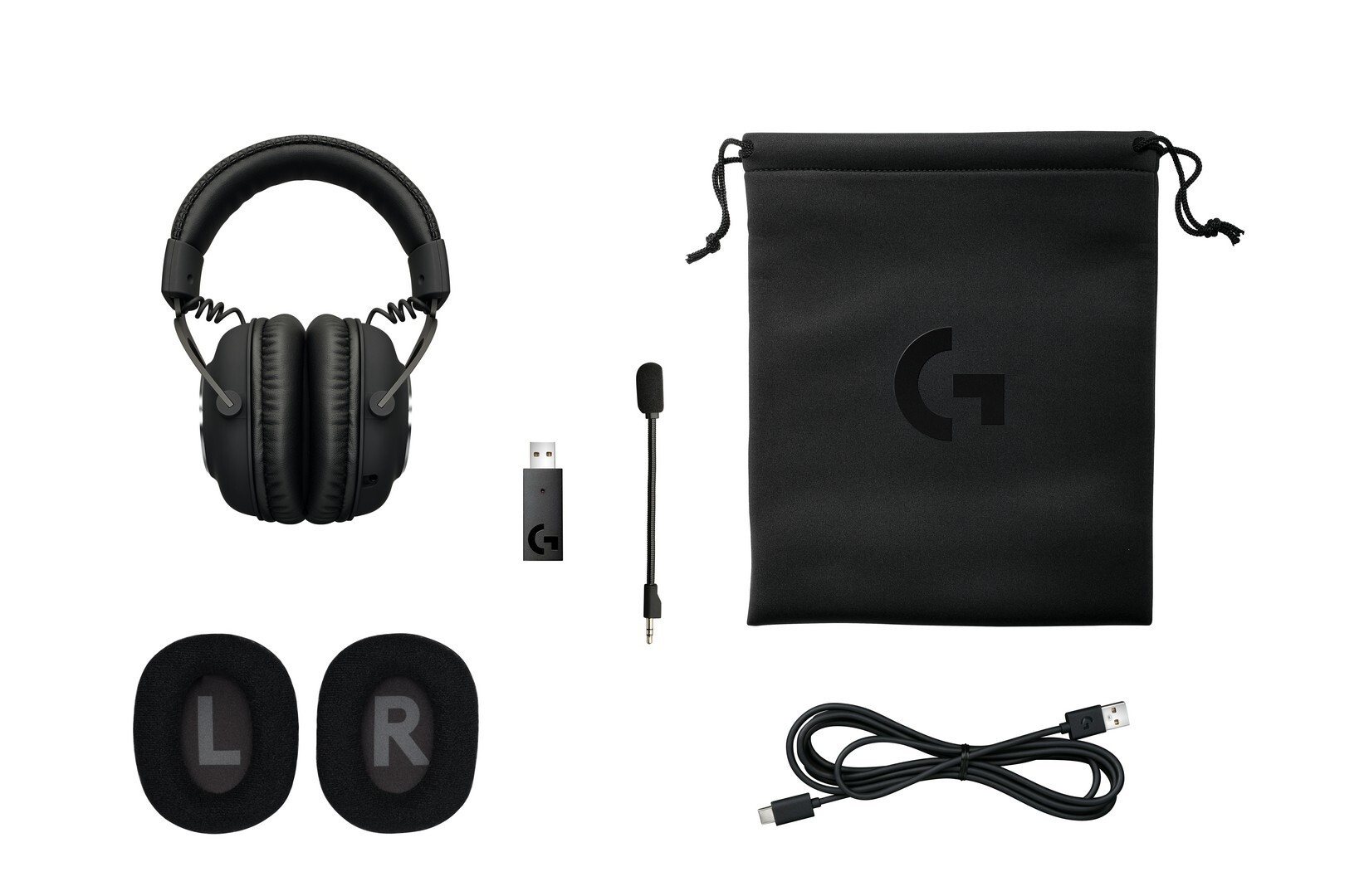 Logitech G Pro X Ασύρματο Over Ear Gaming Headset με σύνδεση USB Shroud