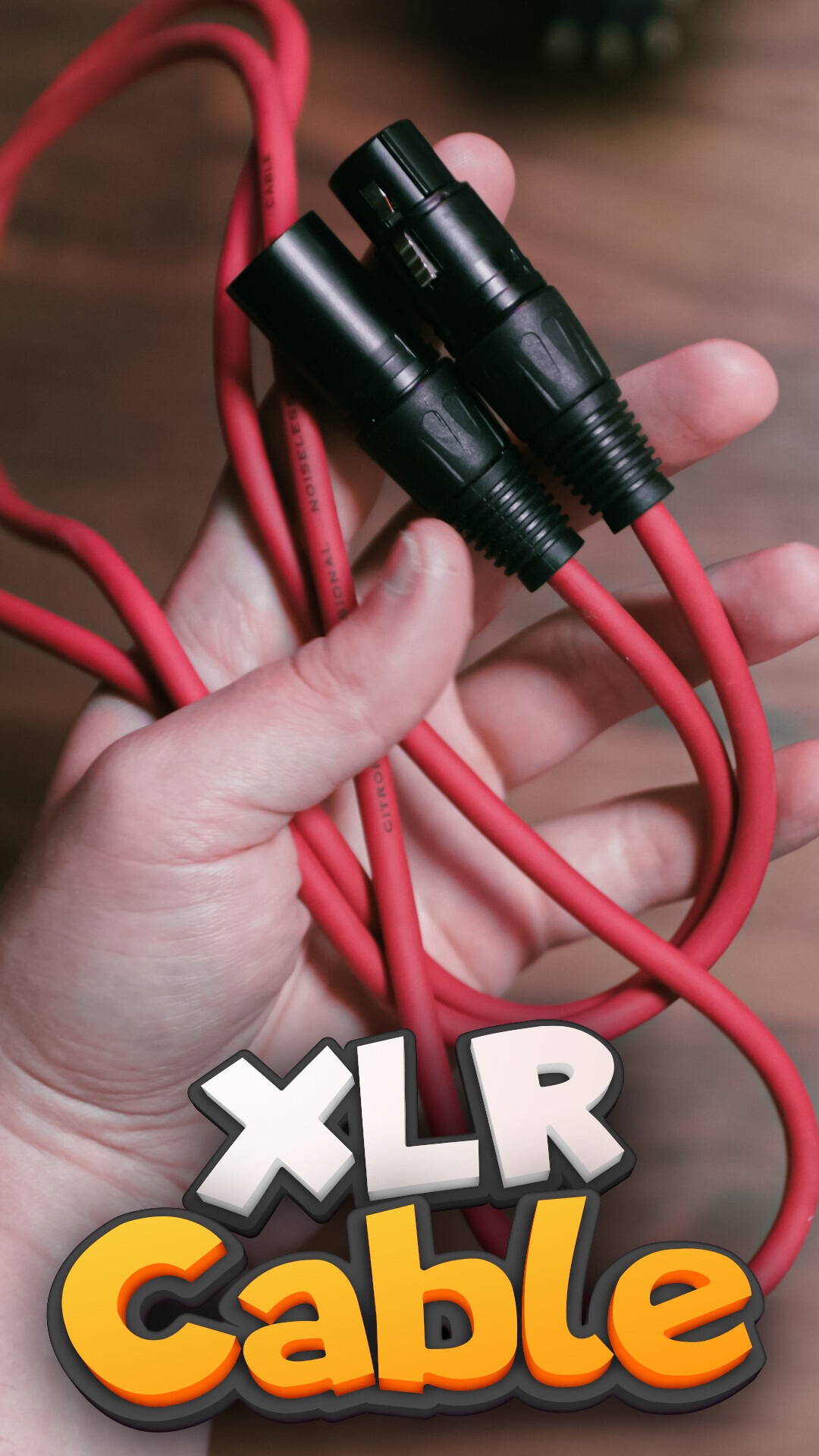 Add color to your microphone! Red XLR Cable