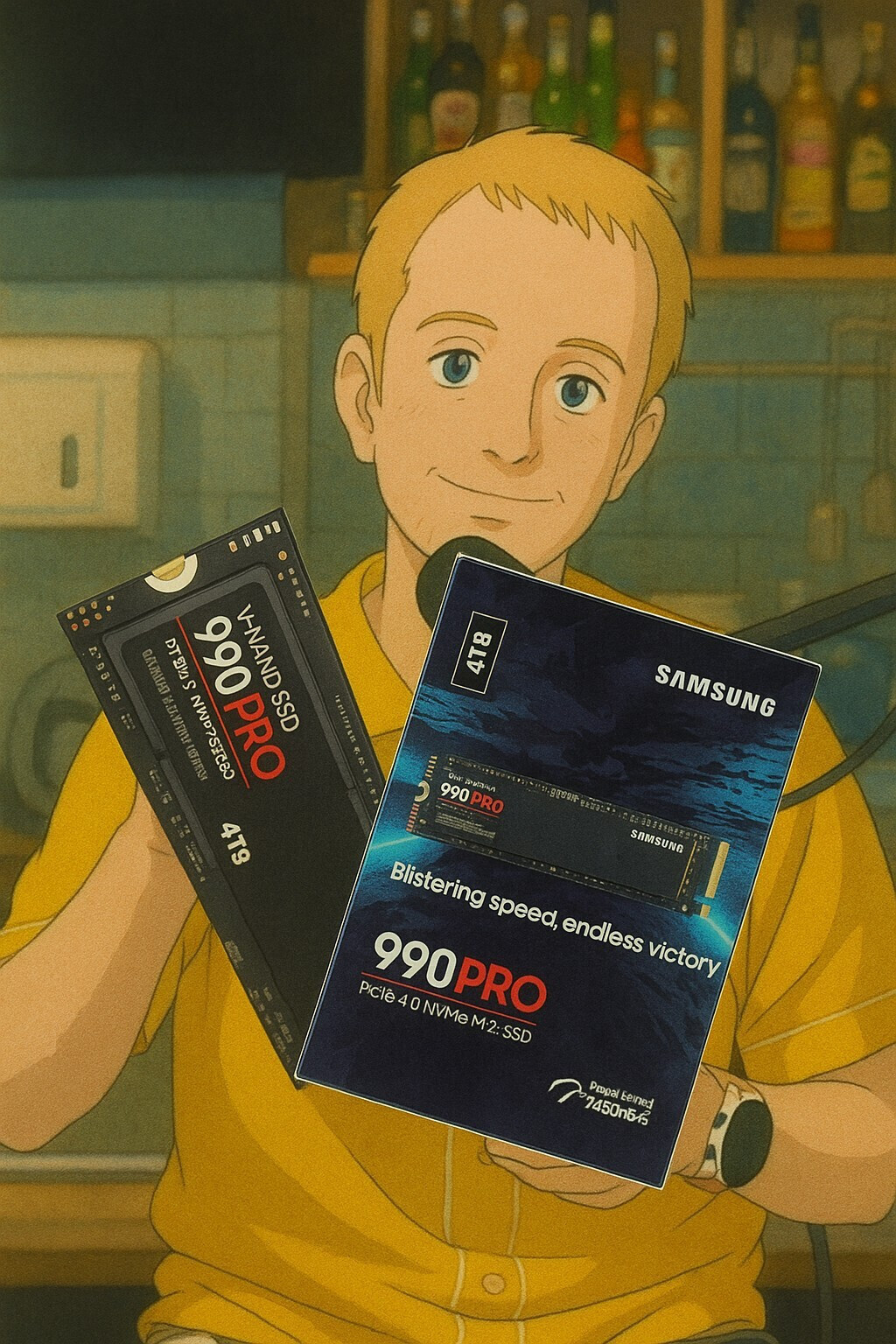 Samsung 990 Pro SSD 4TB M.2 NVMe PCI Express 4.0 (MZ-V9P4T0GW)