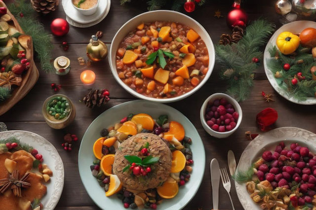 Rezepte für eine vegetarische Weihnachtstafel