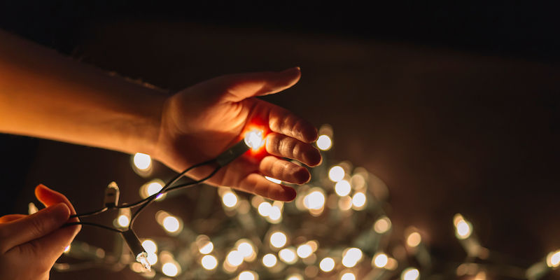 Leave the simple Christmas lights! This year, use LED!