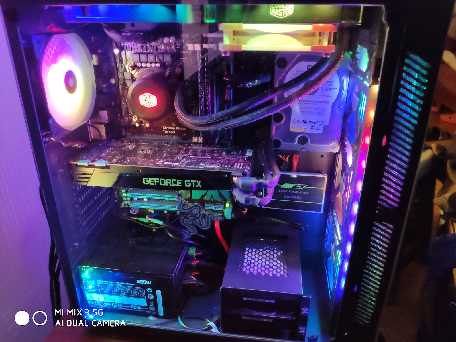 Deepcool Matrexx 55 Gaming Midi Tower Κουτί Υπολογιστή με Πλαϊνό Παράθυρο και RGB Φωτισμό Μαύρο