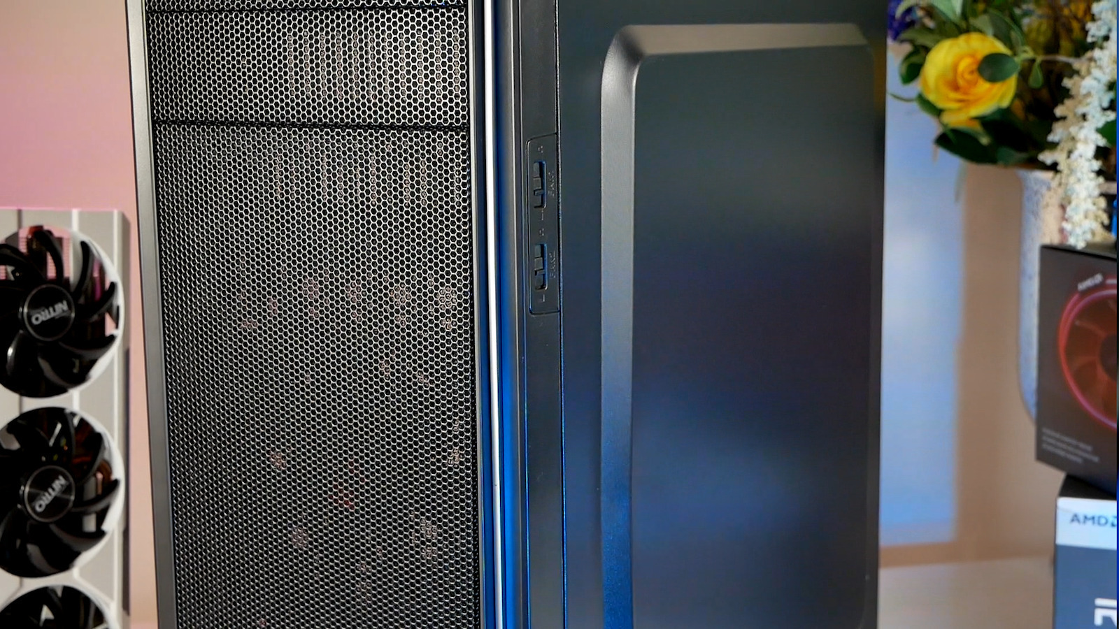 Natec Titan 660 Plus Gaming Midi Tower Κουτί Υπολογιστή με Πλαϊνό Παράθυρο Μαύρο