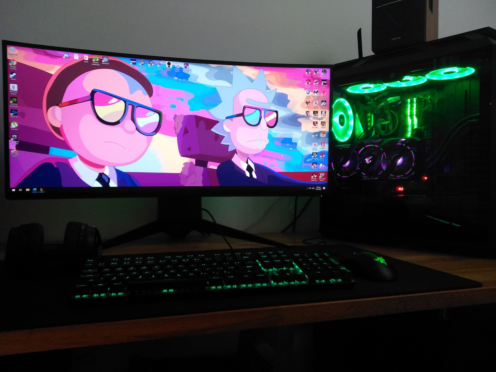 Dell Alienware AW3418DW Ultrawide IPS Curved Gaming Monitor 34.14" QHD 3440x1440 με Χρόνο Απόκρισης 4ms GTG