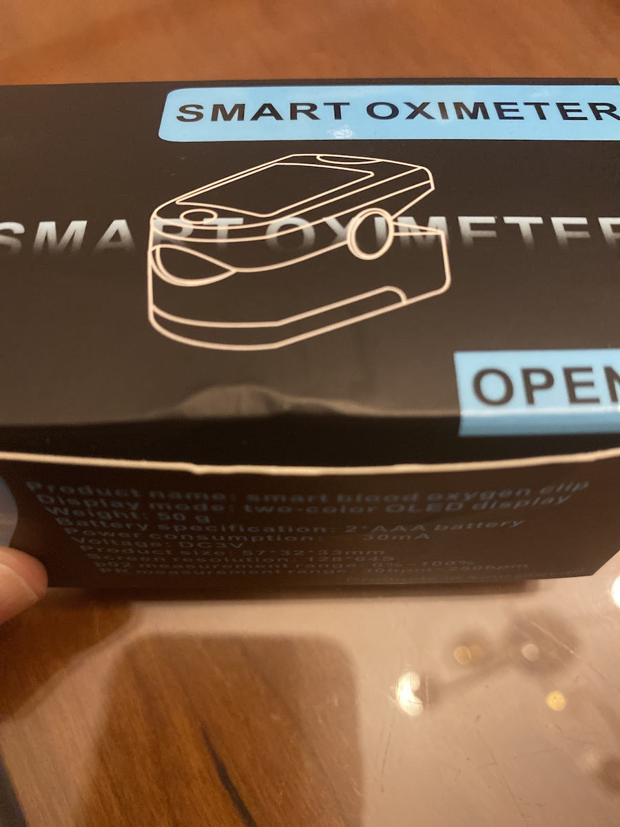 OX833 Oximetru de Puls Degetul Alb