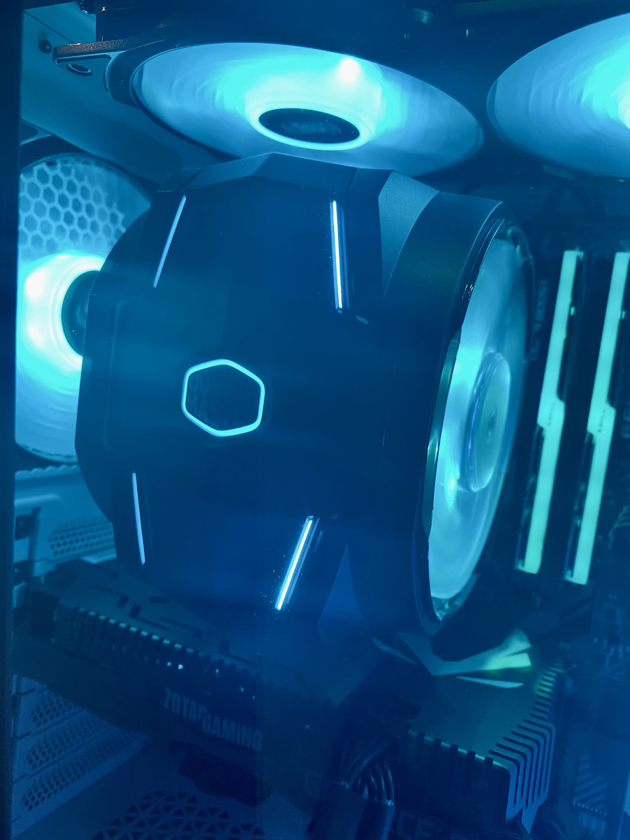 CoolerMaster MasterAir MA610P Ψύκτρα Επεξεργαστή Διπλού Ανεμιστήρα για Socket AM4/115x/AM3/AM3+ με RGB Φωτισμό