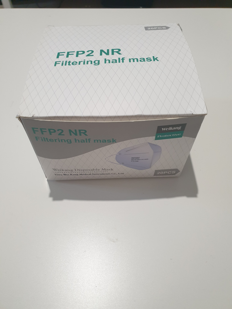 Weikang FFP2 NR Filtering Half Mask Schutzmaske FFP2 Rosa 100Stück