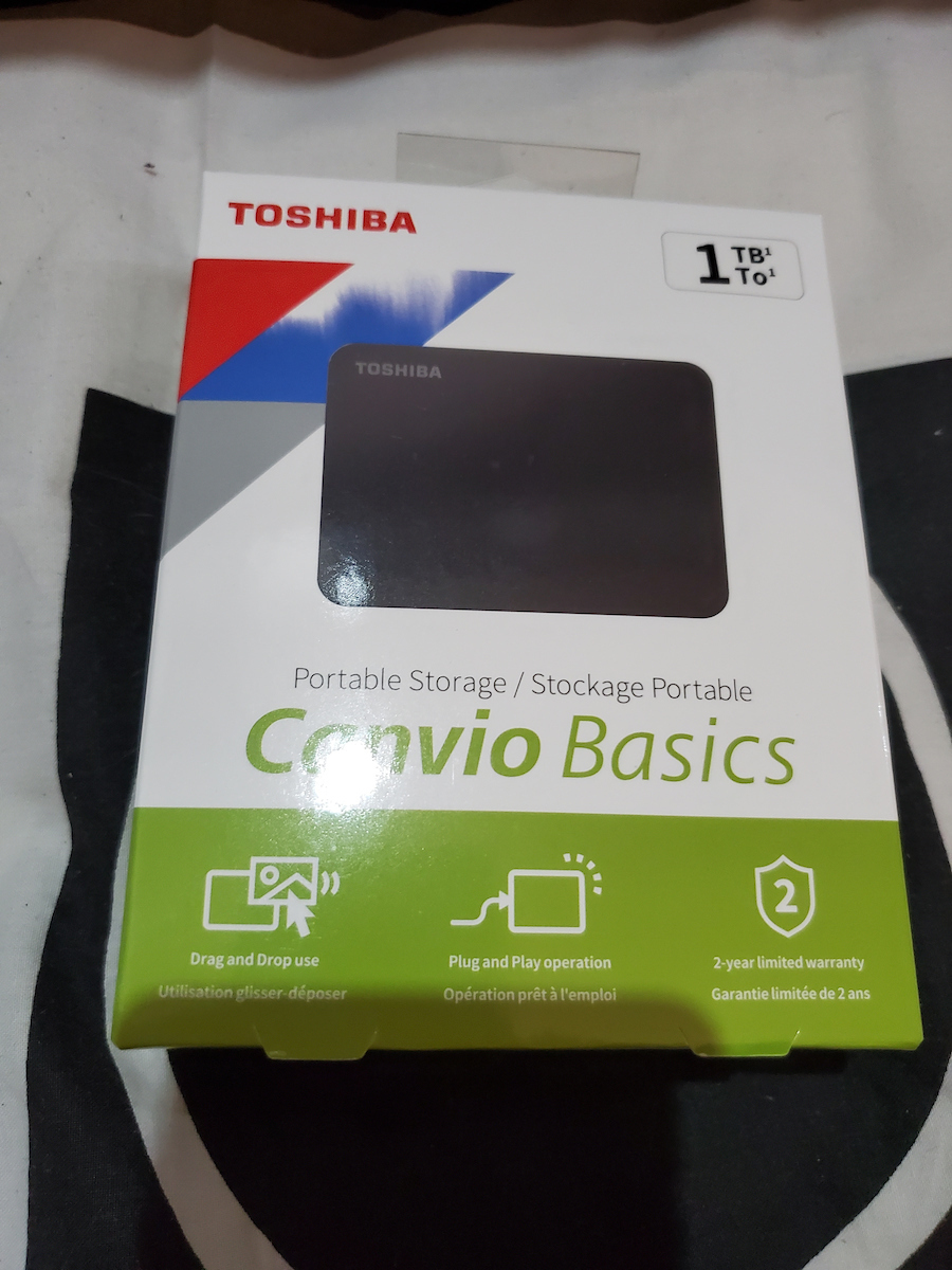 Toshiba Canvio Basics 2018 USB 3.0 External 2.5" HDD 1TB Black
