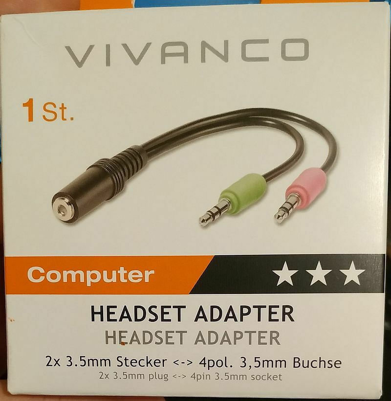 Vivanco Converter 3.5mm female to 3.5mm male 1pcs 45511