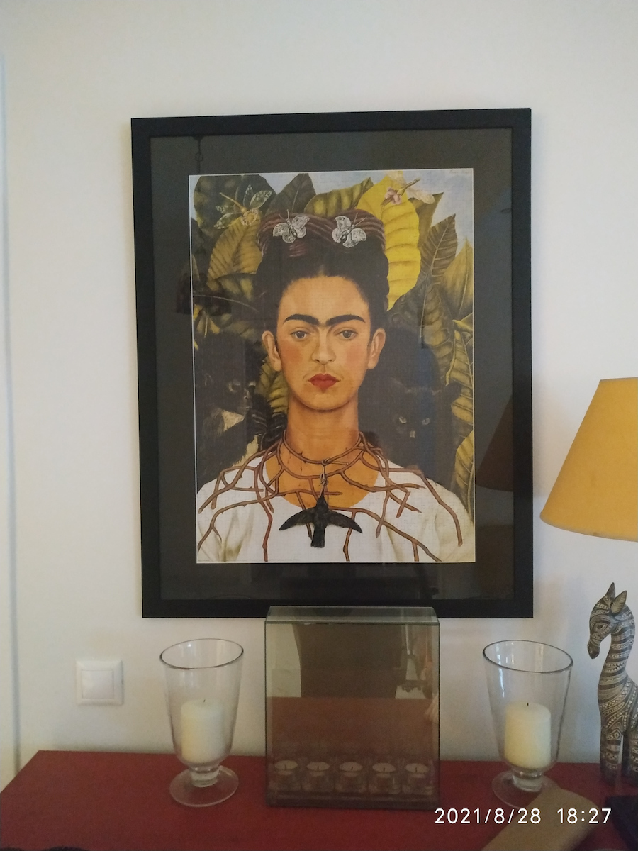 Selbstporträt mit Halskette von Frida Kahlo Puzzle 2D 1000 Teile