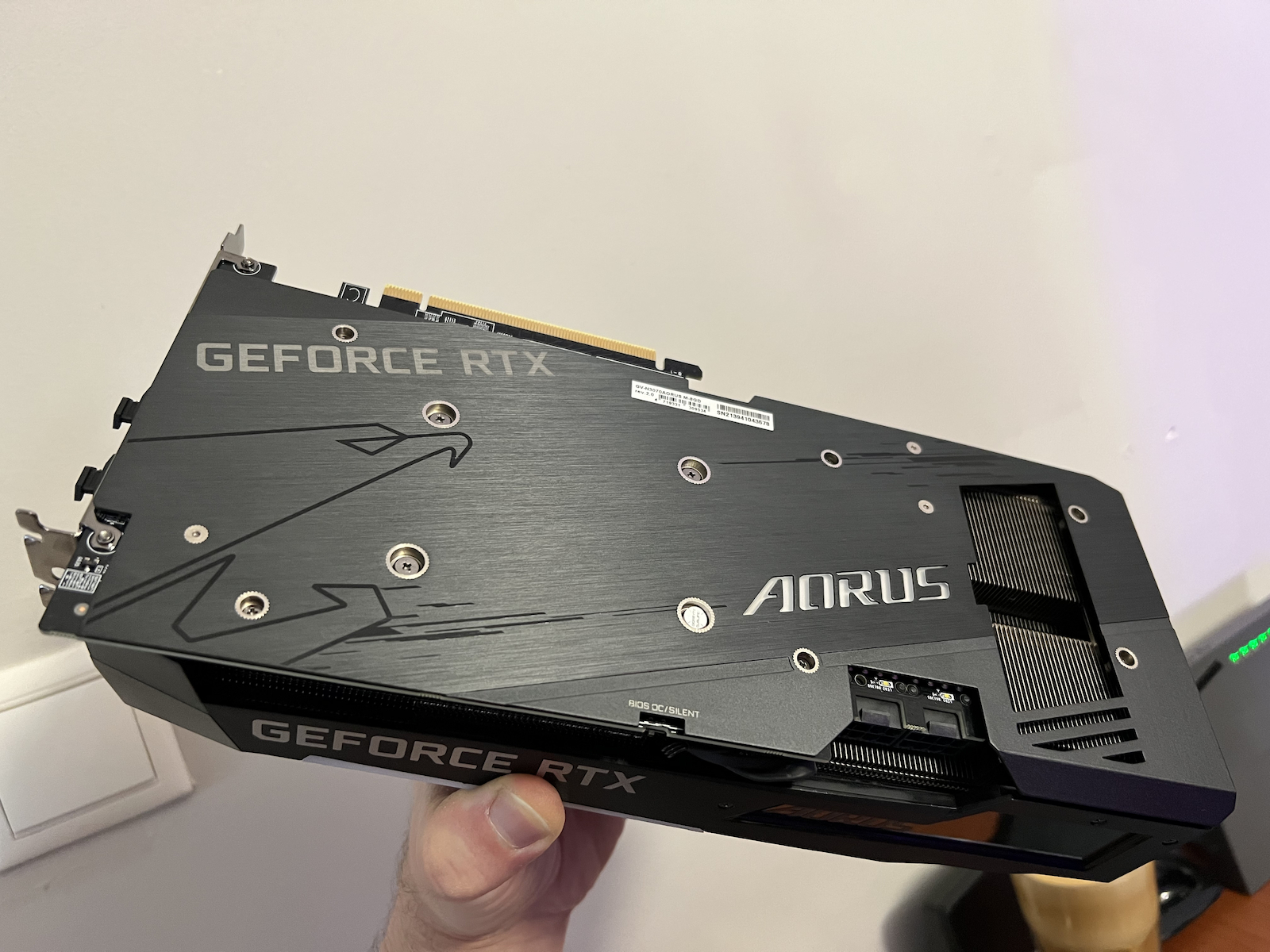 Gigabyte GeForce RTX 3070 8GB GDDR6 Aorus Master (rev .2.0) Κάρτα Γραφικών