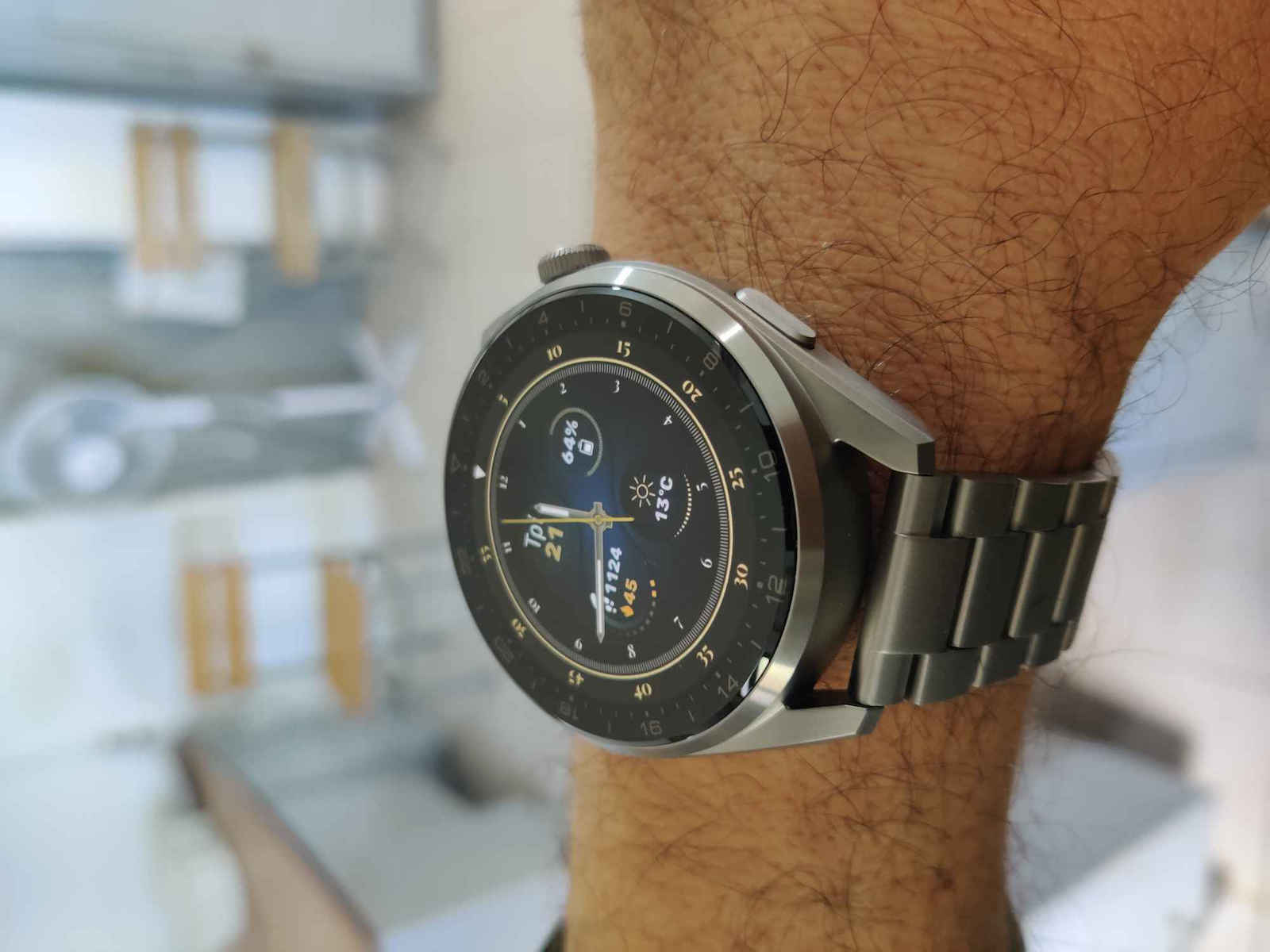 Huawei Watch 3 Pro Elite Titanium 48mm Αδιάβροχο με eSIM και Παλμογράφο (Ασημί)