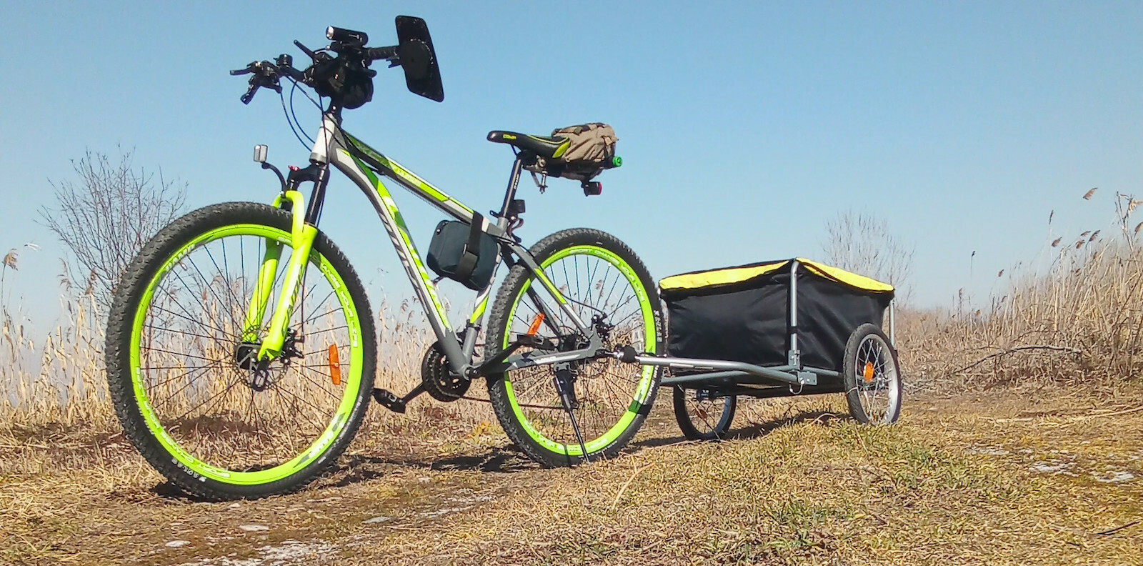vidaXL Bicycle Trailer